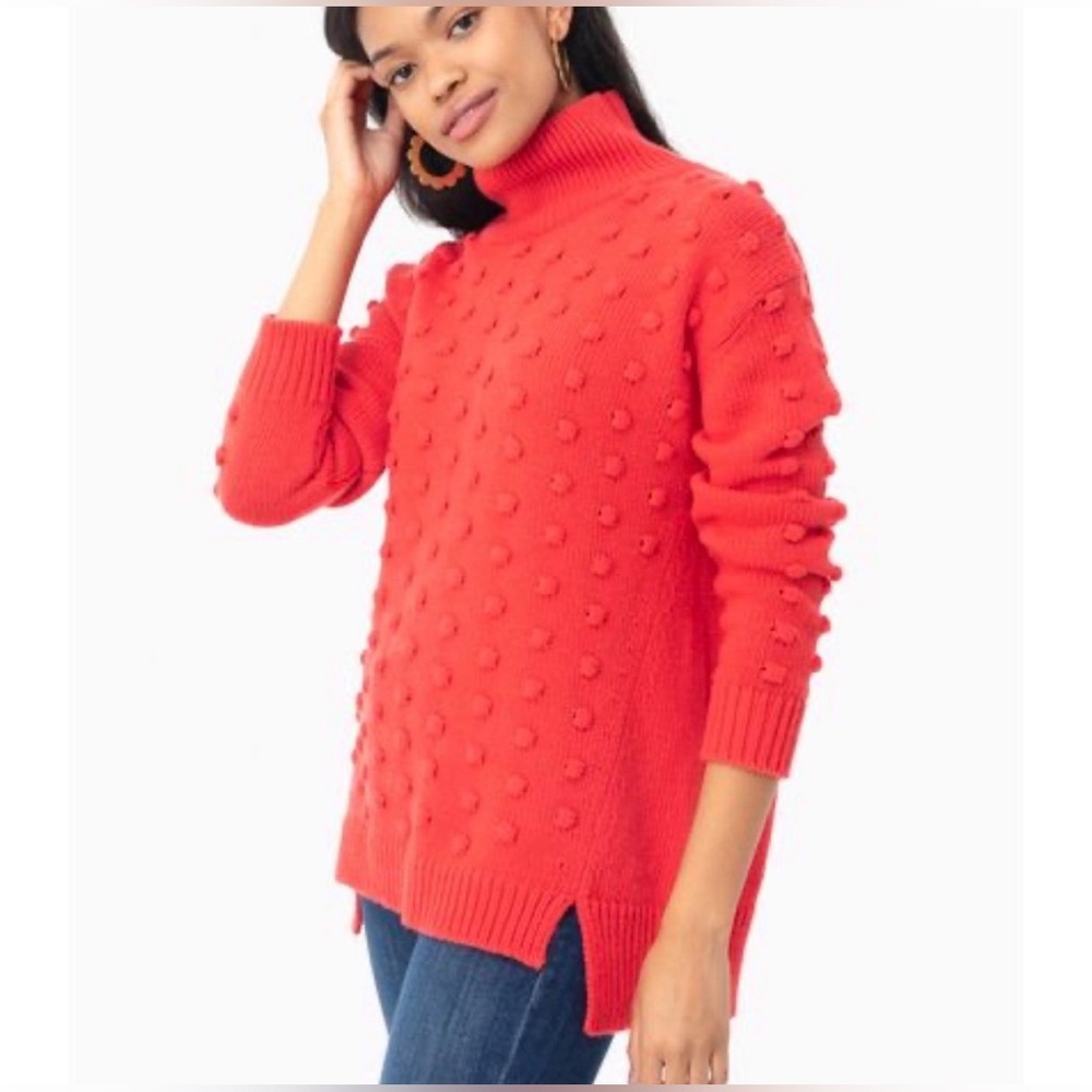 Tuckernuck Alice Wool Cashmere Alice Turtleneck Popcorn Sweater Womens‎ Large